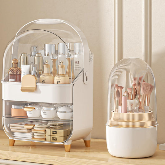 Organizador de maquillaje, soporte para cuidado de la piel,