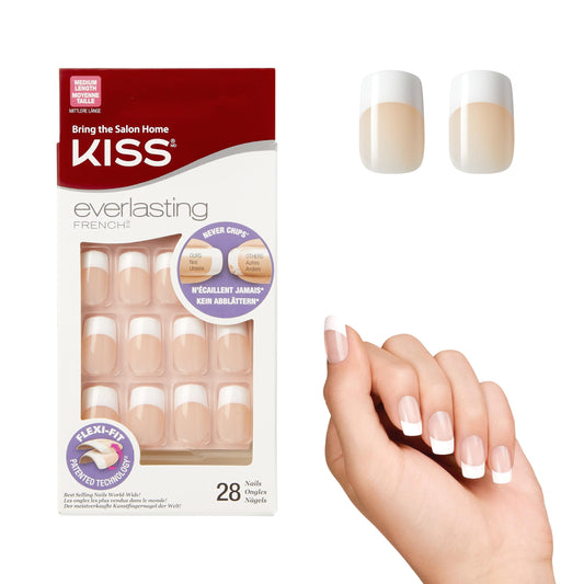 KISS Products - everlasting FRENCH™ - Kit de uñas, cadena de