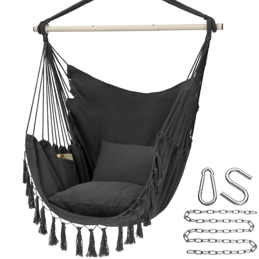 Y- STOP - Silla hamaca colgante tipo columpio con cuerdas, h