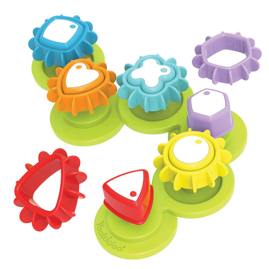 Yookidoo Shape 'N' Spin Gear Sorter. Un juguete de actividades de desa