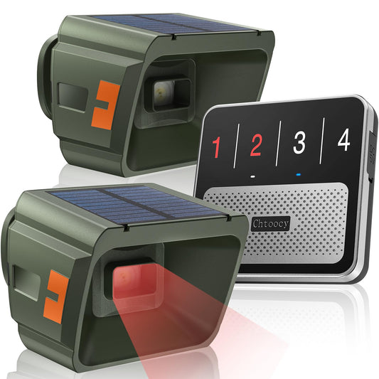 Alarma solar inalámbrica para entrada exterior de 1/2 milla,