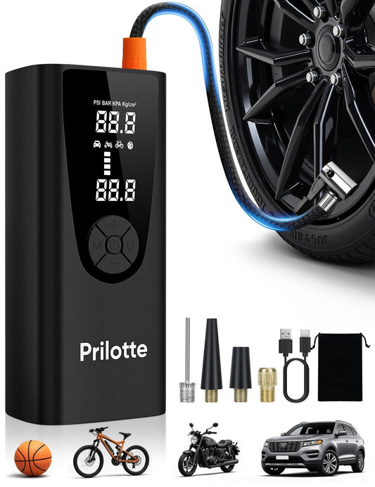 Inflador de neumáticos, compresor de aire portátil, 180 PSI