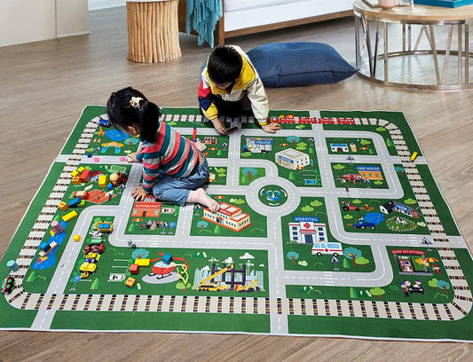 Alfombra de juego para sala de juegos para niños, camino de