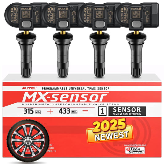 Autel Juego de 4 sensores TPMS, sensor MX-2 en 1, 315 MHz +
