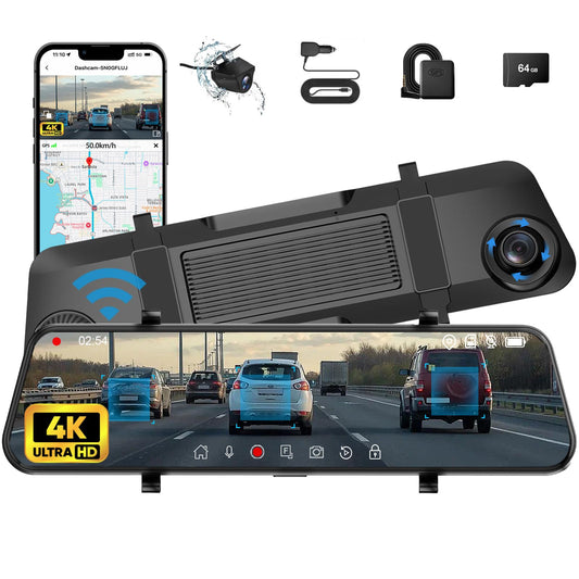 Cámara de tablero de espejo 4K con IMX415, cámara inteligent