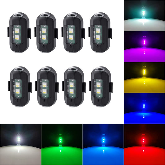 LECART 8 luces estroboscópicas LED inalámbricas que funciona