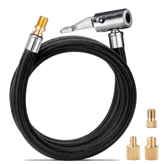 Adaptador de manguera de inflador de neumáticos alargado mej