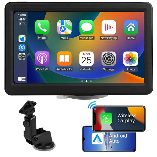 Pantalla portátil de Apple Carplay de 7 pulgadas para coche