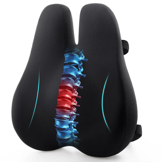 ZIKEE Almohada de apoyo lumbar para silla de oficina, soport