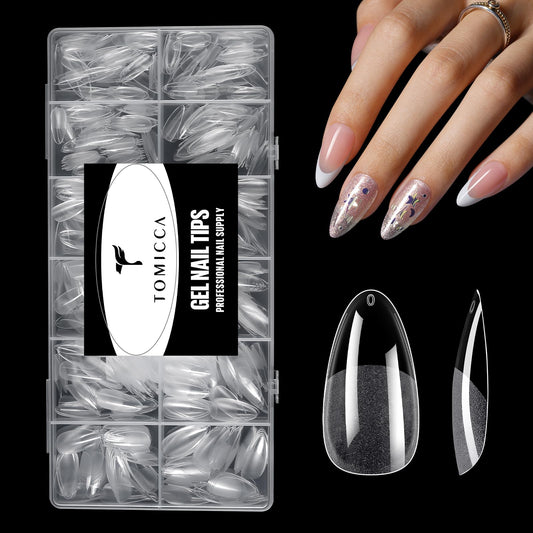 TOMICCA Puntas de uñas transparentes, 240 unidades, uñas acr
