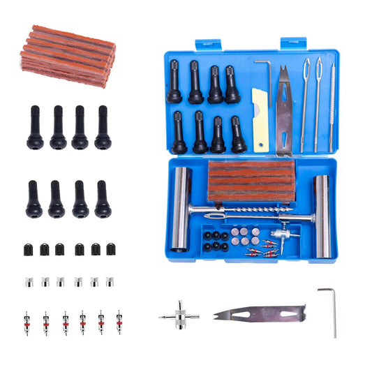 Kit de 65 tapones para neumáticos, herramientas universales