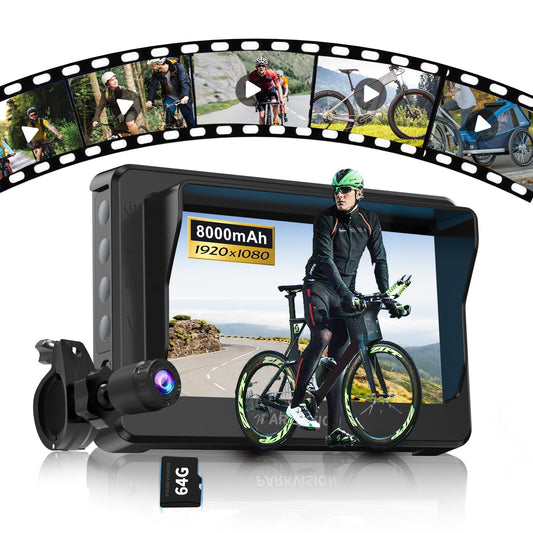 PARKVISION Grabador de cámara de visión trasera de bicicleta