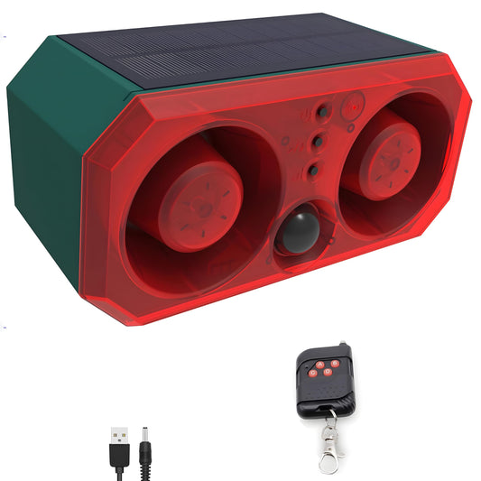 Alarma solar con sensor de movimiento para exteriores, sonid