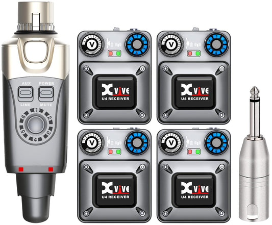 Xvive Sistema de monitor intrauditivo inalámbrico U4R4 con u