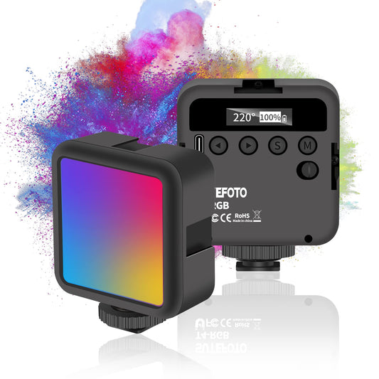 Luces de video RGB, luz de cámara LED portátil a todo color