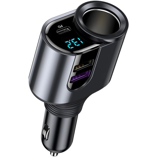 LIHAN Cargador de coche USB C, adaptador para encendedor de