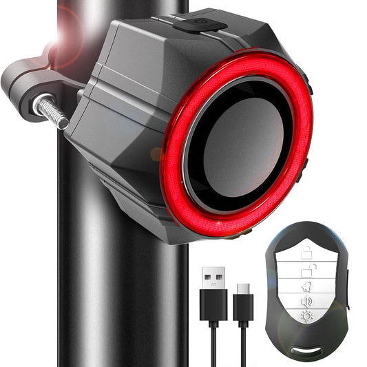 BANGTING Alarmas de bicicleta de 110 dB con control remoto,