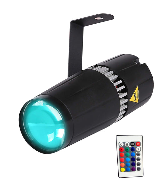 Luz LED de escenario pinspot - SENLAN 9W RGB 3 en 1 luz de h