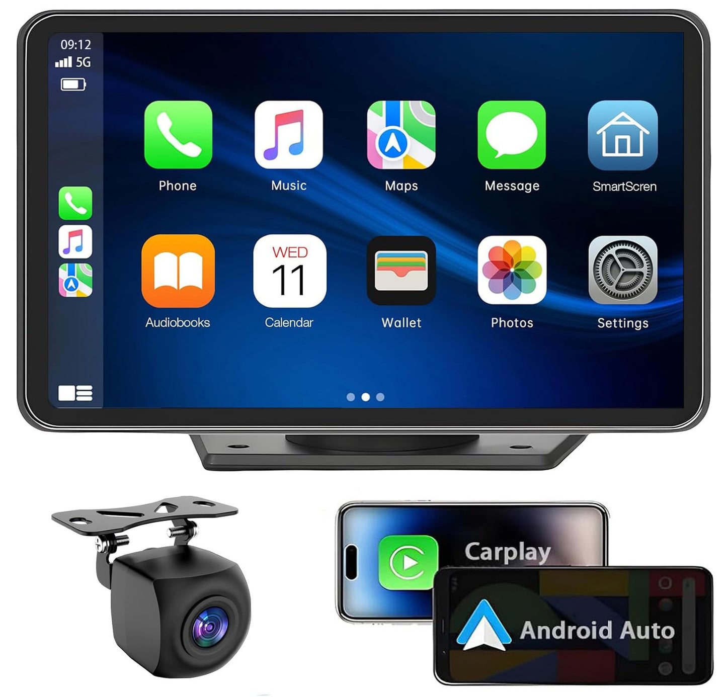 Para Apple Carplay inalámbrico portátil de 7 pulgadas pantal