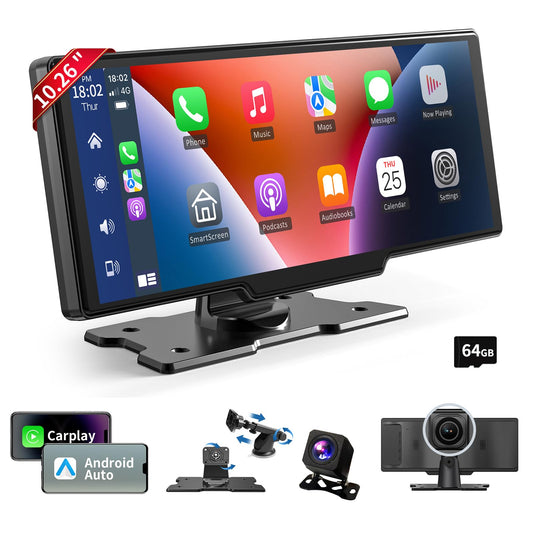 Pantalla Carplay inalámbrica para automóvil, Carplay HD de 1
