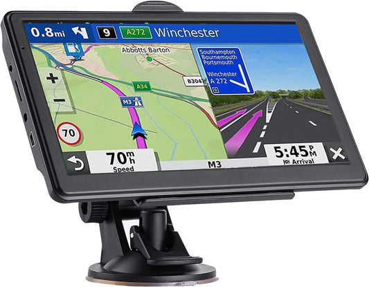 Navegador GPS para coche, camión, RV, último mapa 2025, pant