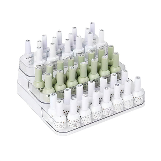 Organizador de esmalte de uñas, soporte de exhibición de acr