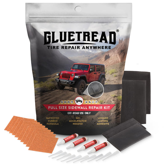 GlueTread Kit de reparación de neumáticos de pared lateral 4