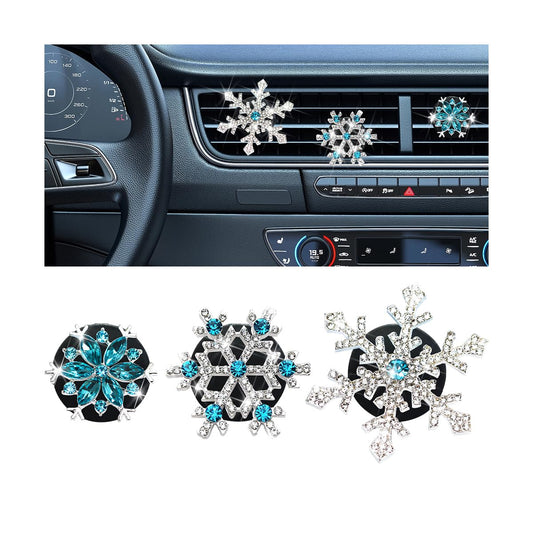 Clip de ventilación de automóvil con diamantes de imitación,