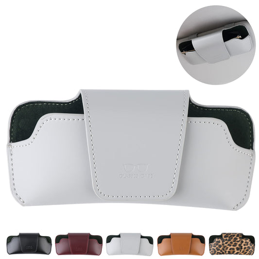 Soporte para lentes de sol para visera de automóvil, funda d