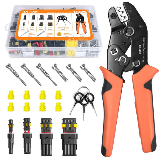 ANTOM Kit de conectores automotrices de 356 piezas, 26 juego