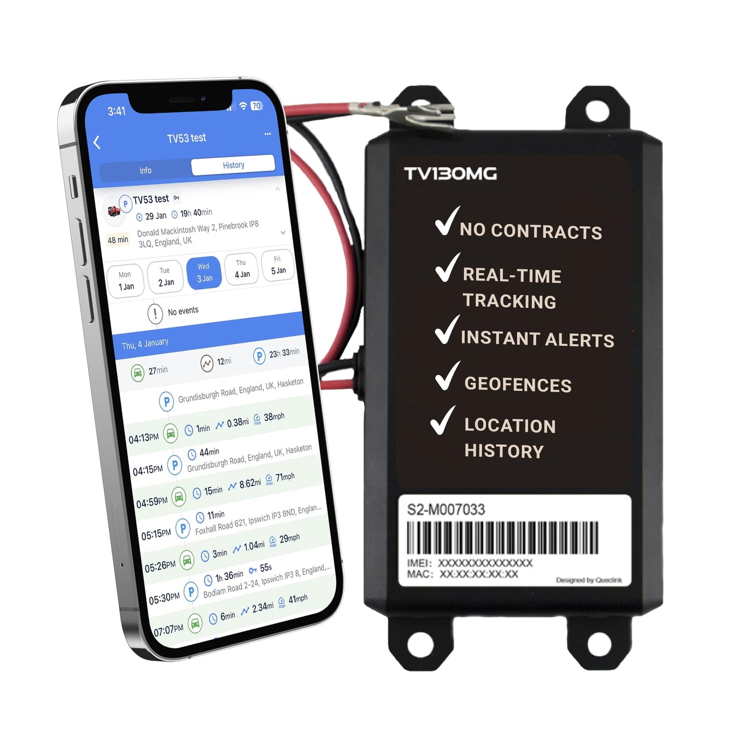 Truview TV130 - Rastreador GPS 4G con actualizaciones en viv