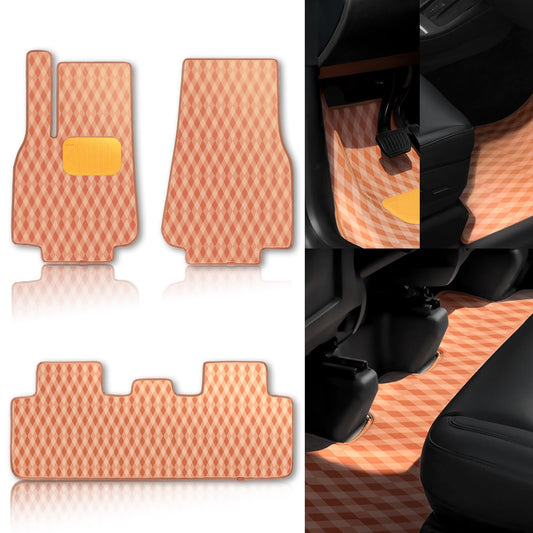 Alfombrillas de cuero para Tesla Modelo Y 2019-2024, 5 capas