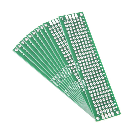 uxcell 10 unids 0.8x3.1 in doble cara placa PCB Universal im
