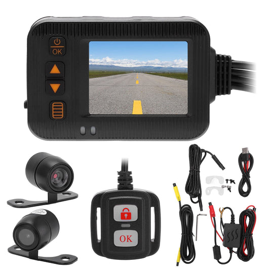 Fydun Cámara de salpicadero de motocicleta, 2 pulgadas, grab