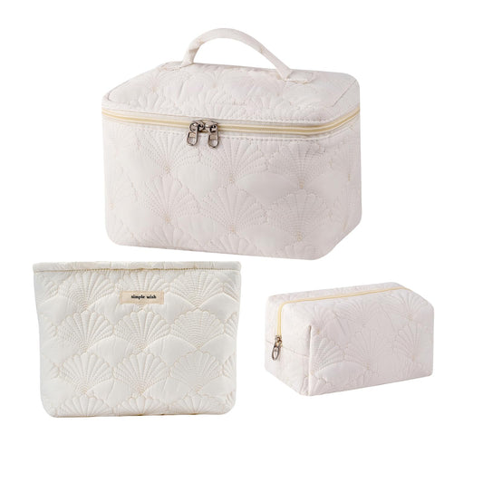 uekeboag Bolsa de maquillaje de algodón acolchada de color b