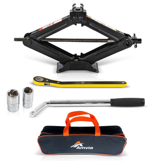 Kit de gato de automóvil | Gato de tijera para automóvil de