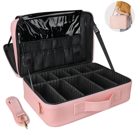 MONSTINA Bolsas de cosméticos de 3 capas para cosméticos, es