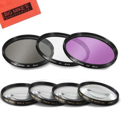 Juego de filtros de 2.638 in 7 piezas para Nikon D5600, D750