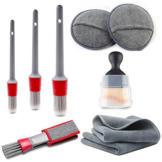 Kit de cepillo de limpieza para detalles interiores de autom