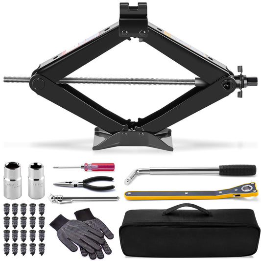 Kit de gato para automóvil, 2 toneladas (4409 libras) de tij