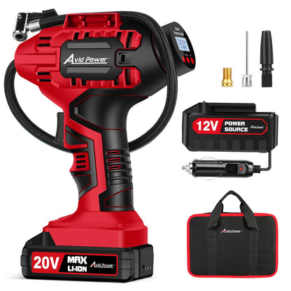 Avid Power Compresor de aire portátil para inflar neumáticos