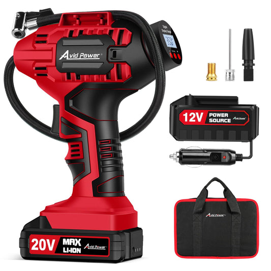 Avid Power Compresor de aire portátil para inflar neumáticos