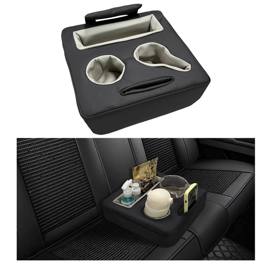 Kewucn Organizador de asiento trasero de automóvil, bandeja