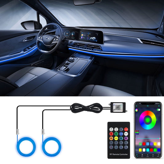Tira de luces LED para automóvil, luces interiores de automó