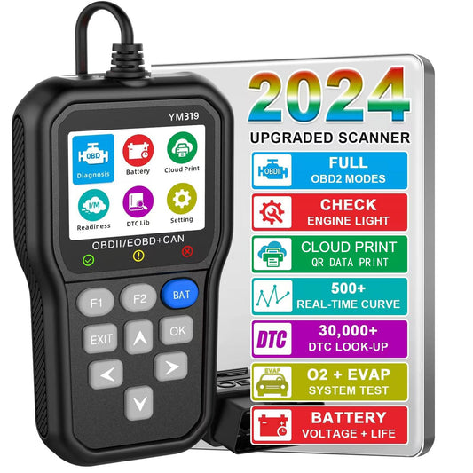 OBD2 escáner Cloud Print y batería Probador herramienta de d