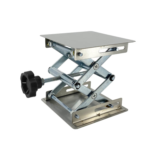 (R) Lab Jack Mesa elevadora de acero inoxidable Mini Scissor