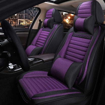Juego completo de fundas de asiento de automóvil, 5 asientos