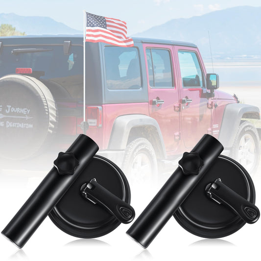 2 soportes para bandera de coche con ventosa para camión, so