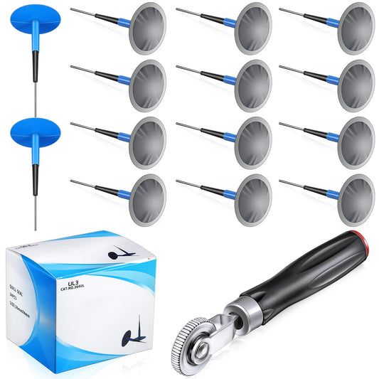 Tallew Kit de 25 parches de neumáticos con rodillo de parche