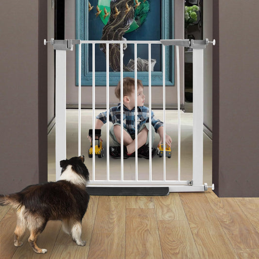 ZJSF Puerta retráctil para perros con cierre automático para